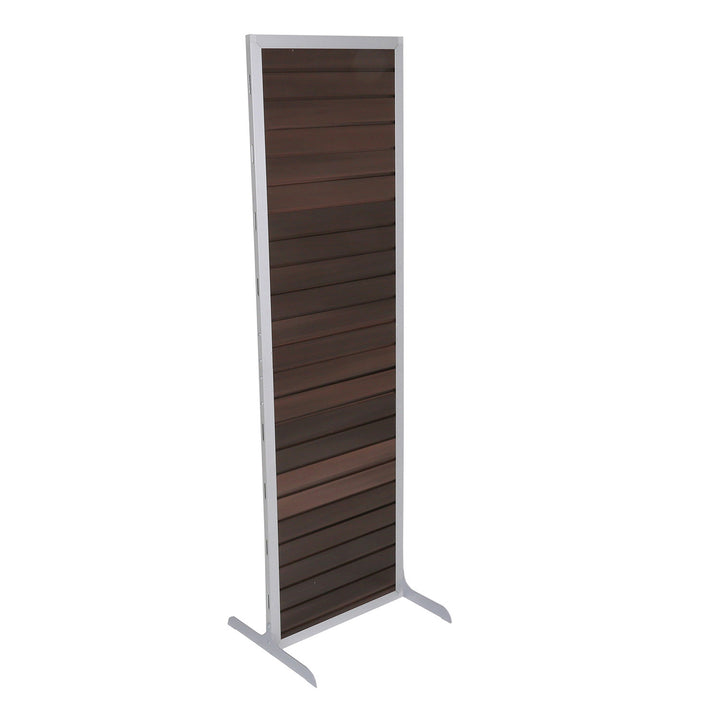 Slatwall Tower Double Sided - Wood Effect