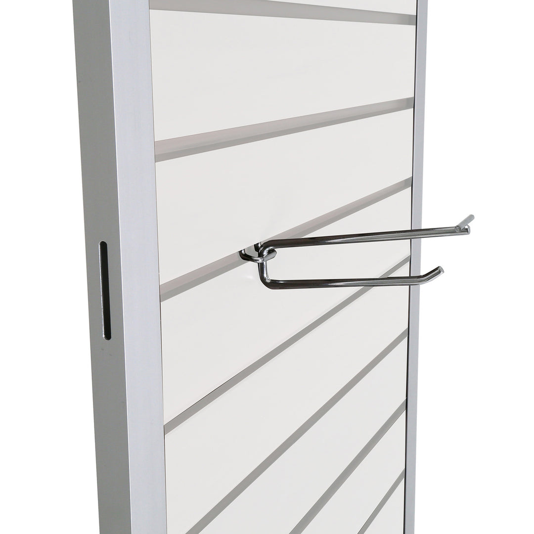 Slatwall Tower Double Sided - White