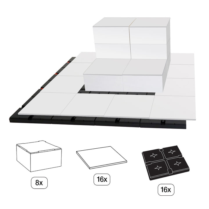 EasyCubes 2-Sided Platform with 3 Levels
