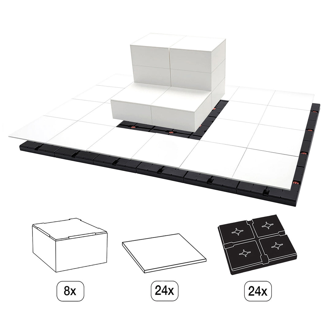 EasyCubes Presentation Platform with 2 Levels, Raised Center
