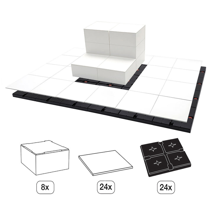 EasyCubes Presentation Platform with 2 Levels, Raised Center