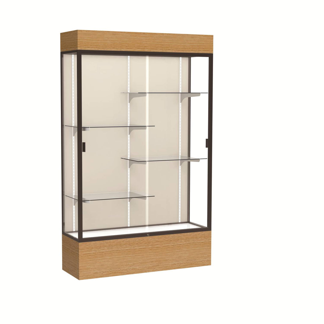 Reliant Display Case 48"w x 72"h with Light Cornice