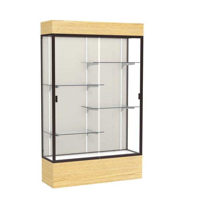 Reliant Display Case 48"w x 72"h with Light Cornice