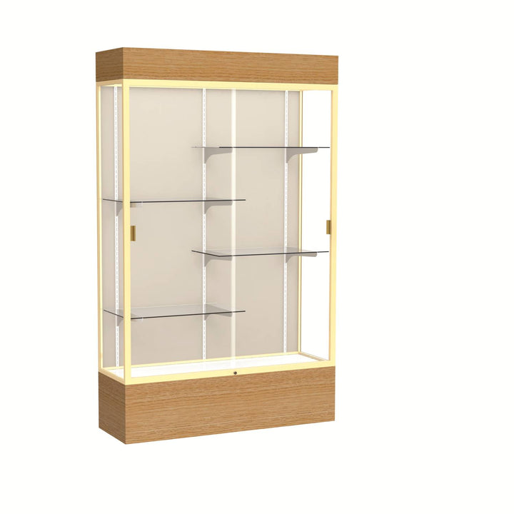 Reliant Display Case 48"w x 72"h with Light Cornice