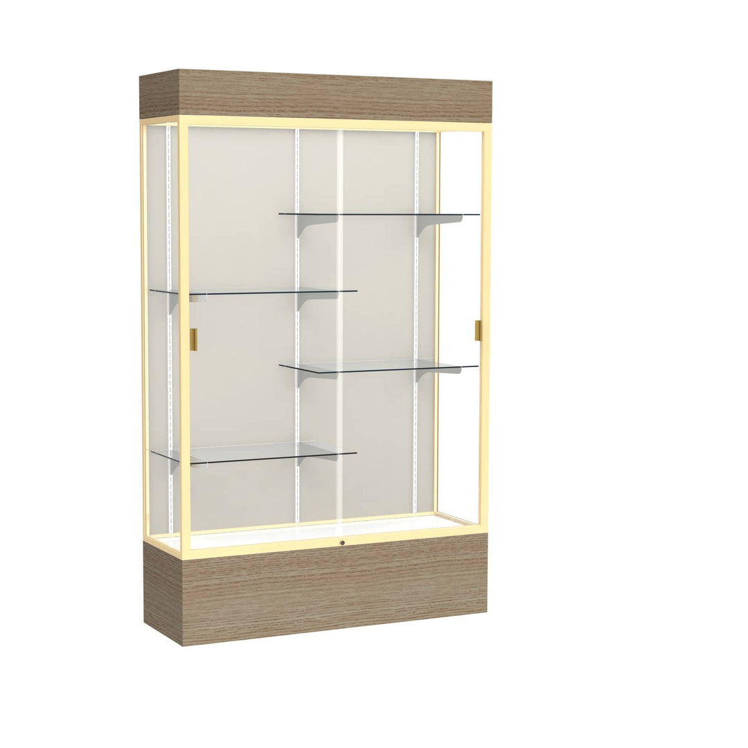 Reliant Display Case 48"w x 72"h with Light Cornice