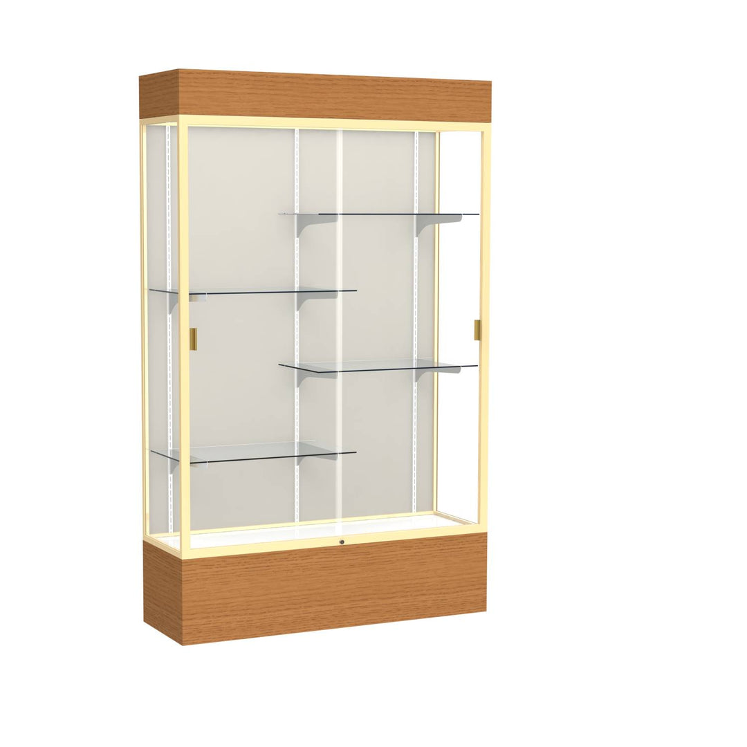 Reliant Display Case 48"w x 72"h with Light Cornice