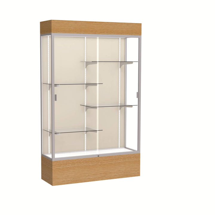 Reliant Display Case 48"w x 72"h with Light Cornice