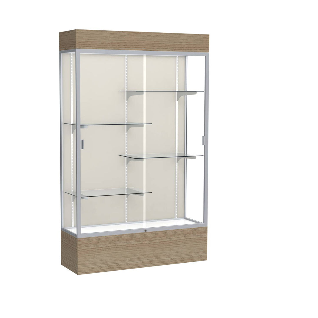 Reliant Display Case 48"w x 72"h with Light Cornice