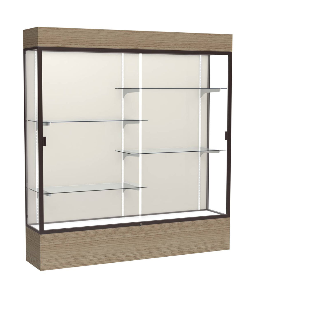 Reliant Display Case 72"w x 72"h with Light Cornice