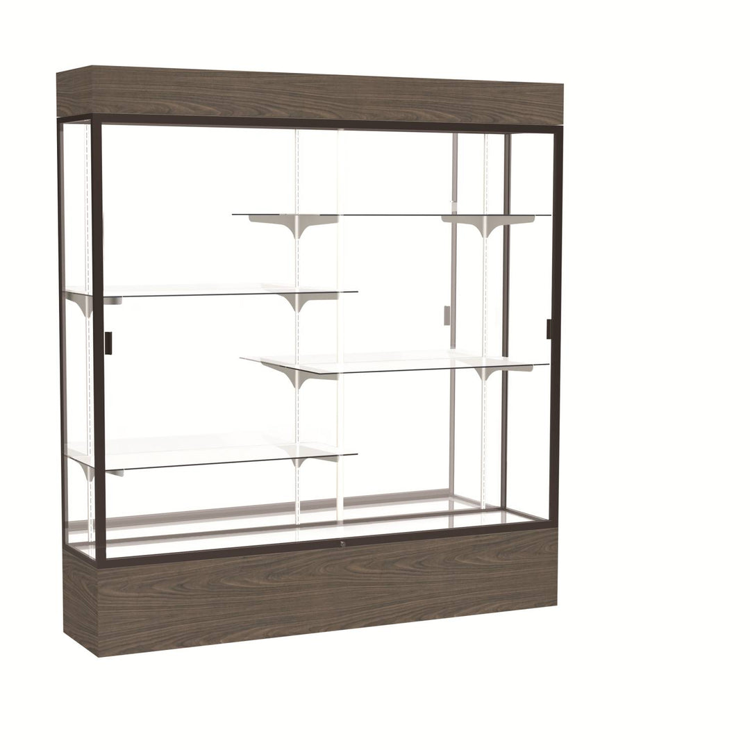 Reliant Display Case 72"w x 72"h with Light Cornice