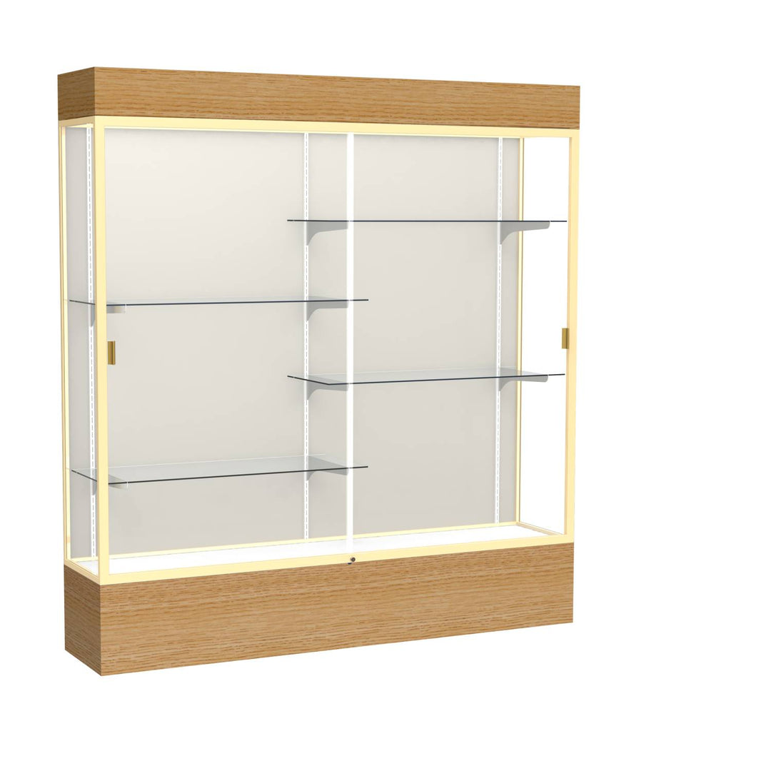 Reliant Display Case 72"w x 72"h with Light Cornice