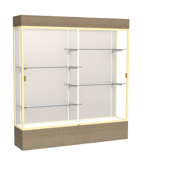 Reliant Display Case 72"w x 72"h with Light Cornice