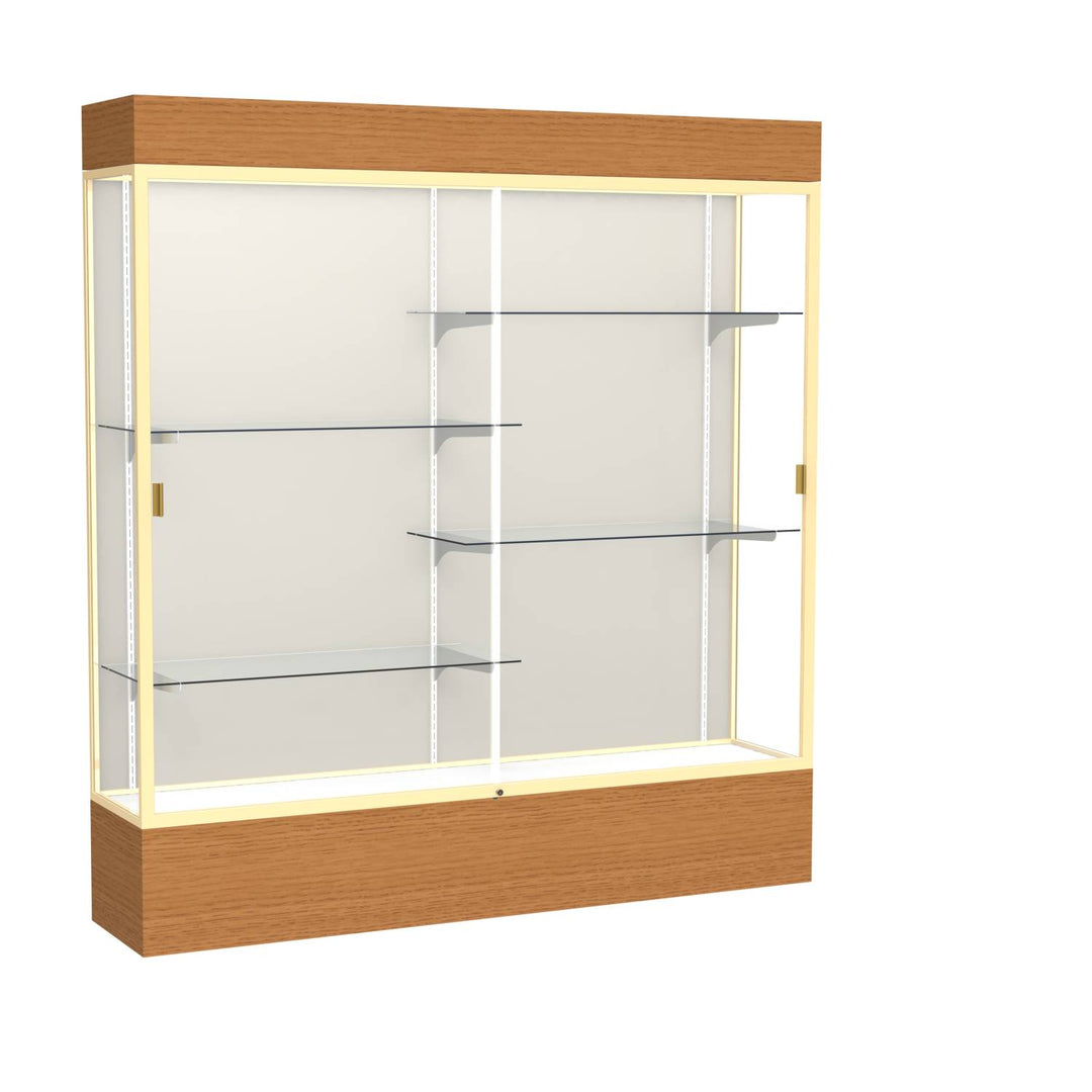 Reliant Display Case 72"w x 72"h with Light Cornice