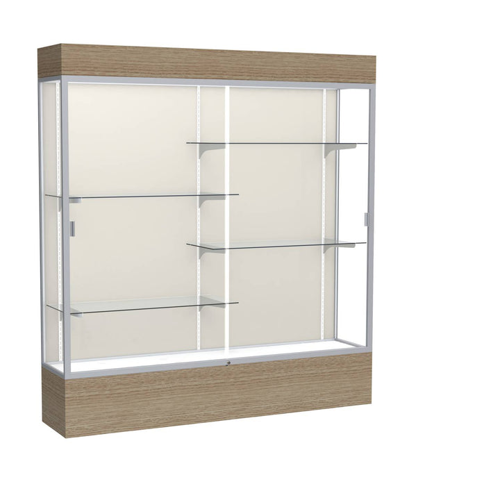 Reliant Display Case 72"w x 72"h with Light Cornice