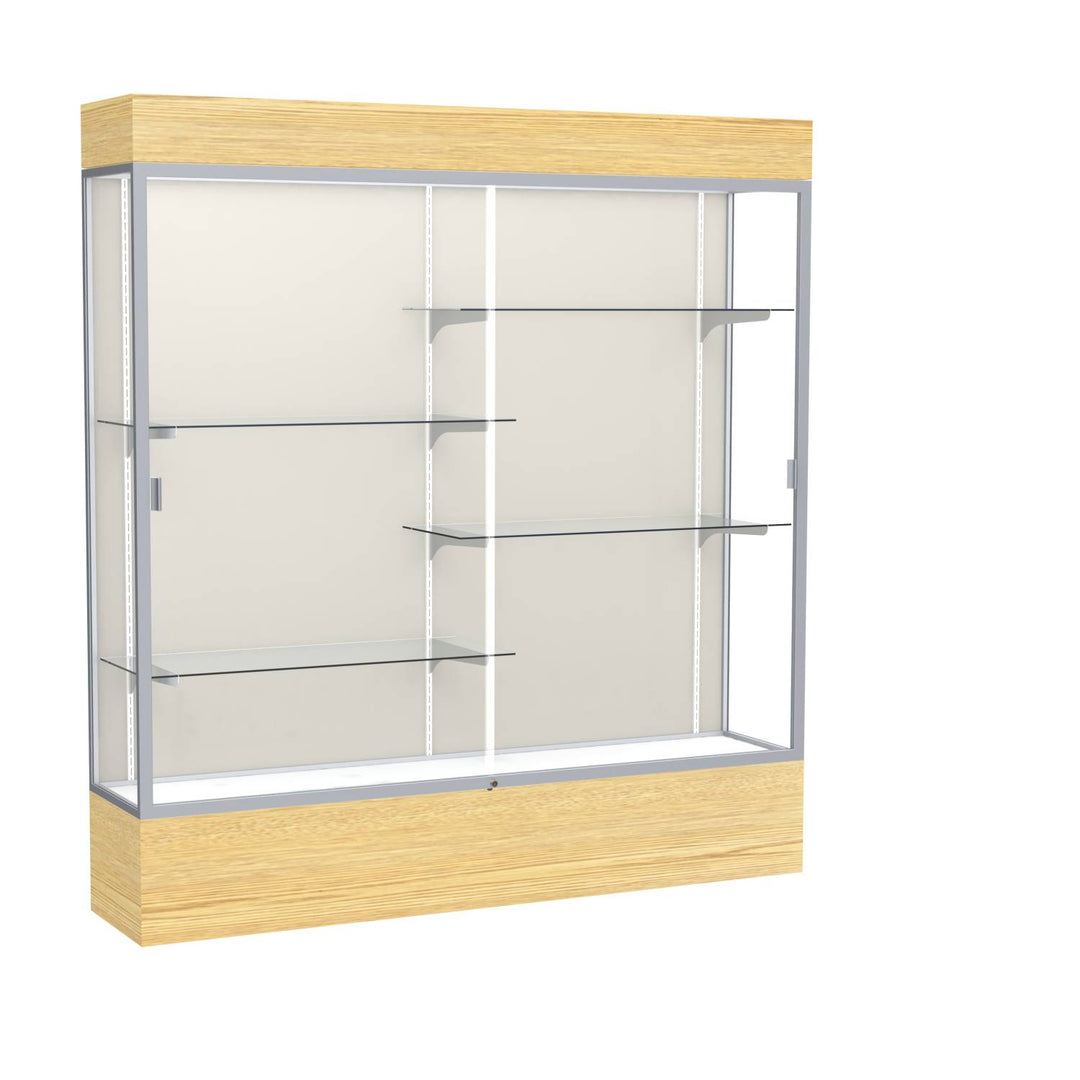 Reliant Display Case 72"w x 72"h with Light Cornice