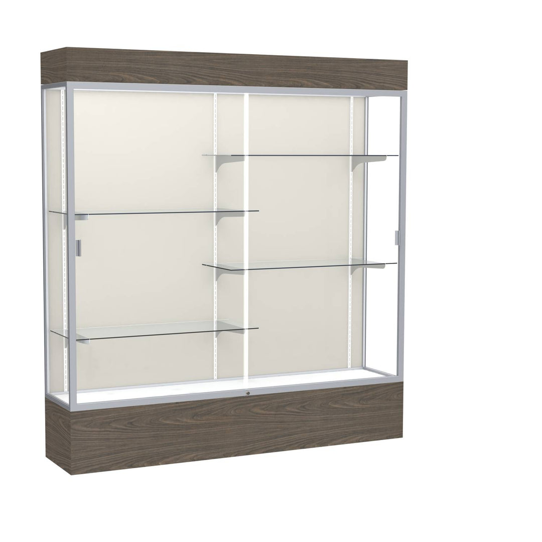 Reliant Display Case 72"w x 72"h with Light Cornice