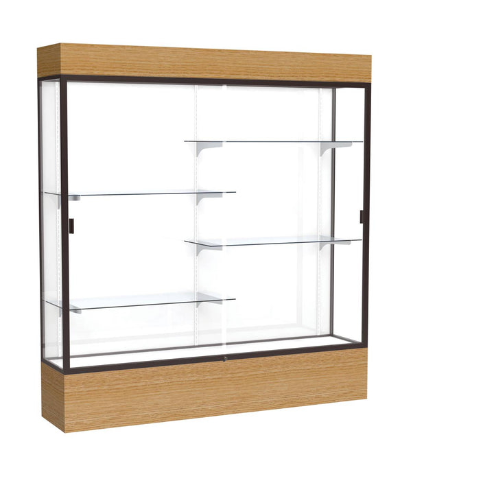 Reliant Display Case 72"w x 72"h with Light Cornice