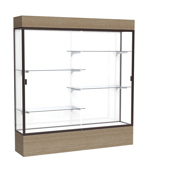 Reliant Display Case 72"w x 72"h with Light Cornice