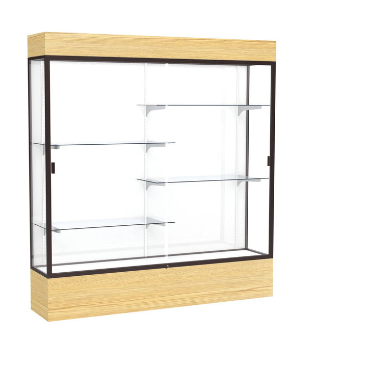 Reliant Display Case 72"w x 72"h with Light Cornice