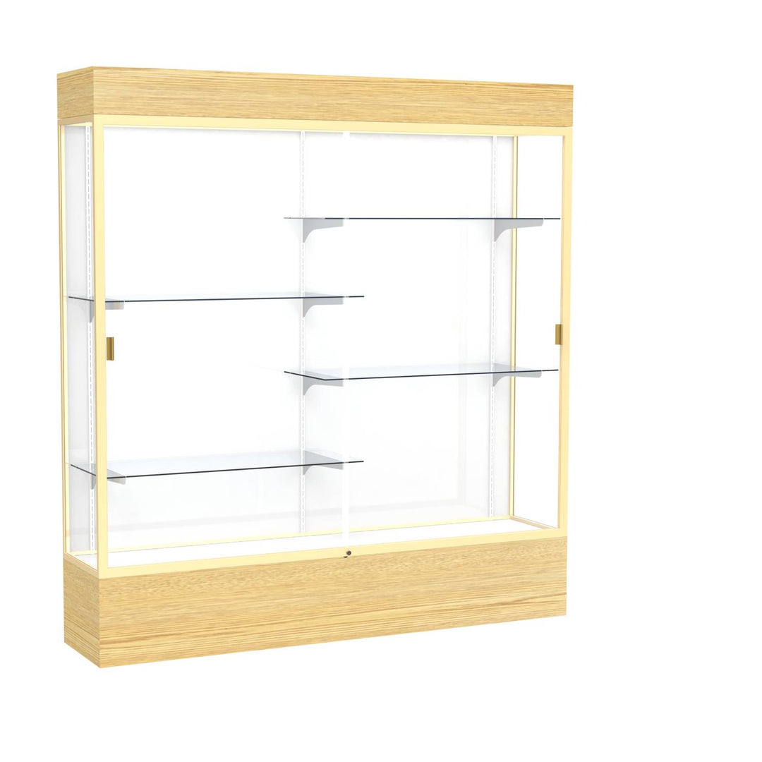 Reliant Display Case 72"w x 72"h with Light Cornice