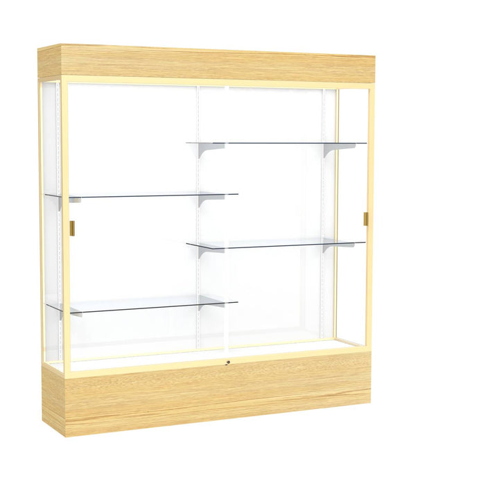 Reliant Display Case 72"w x 72"h with Light Cornice