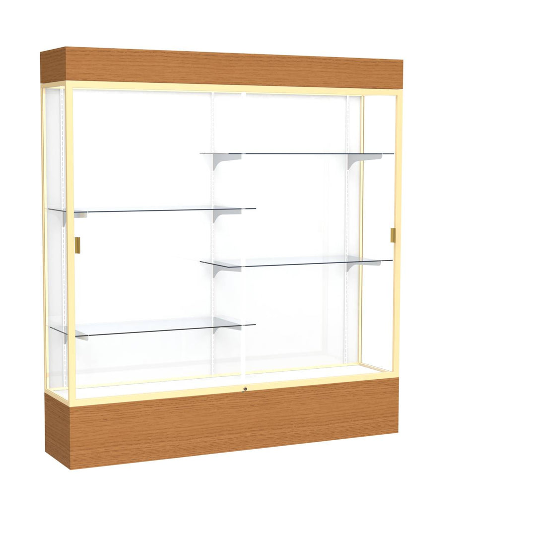 Reliant Display Case 72"w x 72"h with Light Cornice