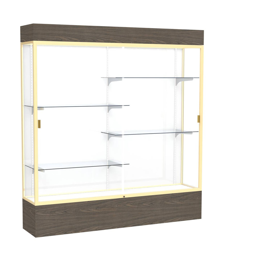 Reliant Display Case 72"w x 72"h with Light Cornice