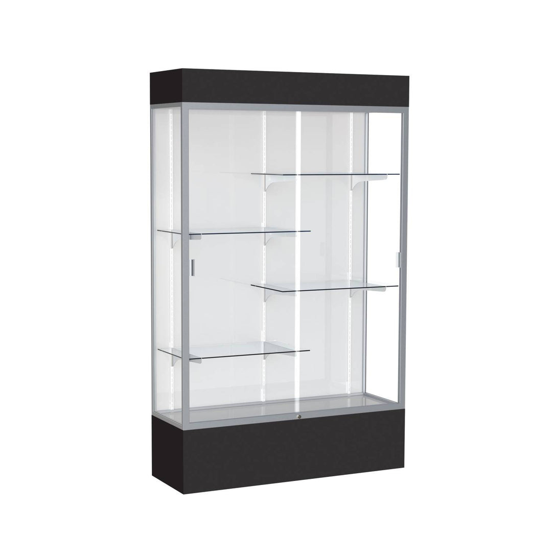 Spirit Display Case 48"L x 72"H x 16"D with Light Cornice