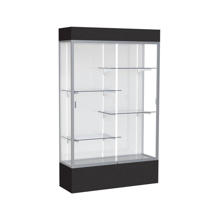 Spirit Display Case 48"L x 72"H x 16"D with Light Cornice