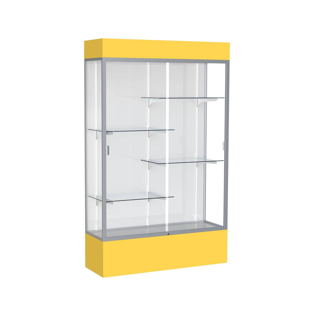 Spirit Display Case 48"L x 72"H x 16"D with Light Cornice