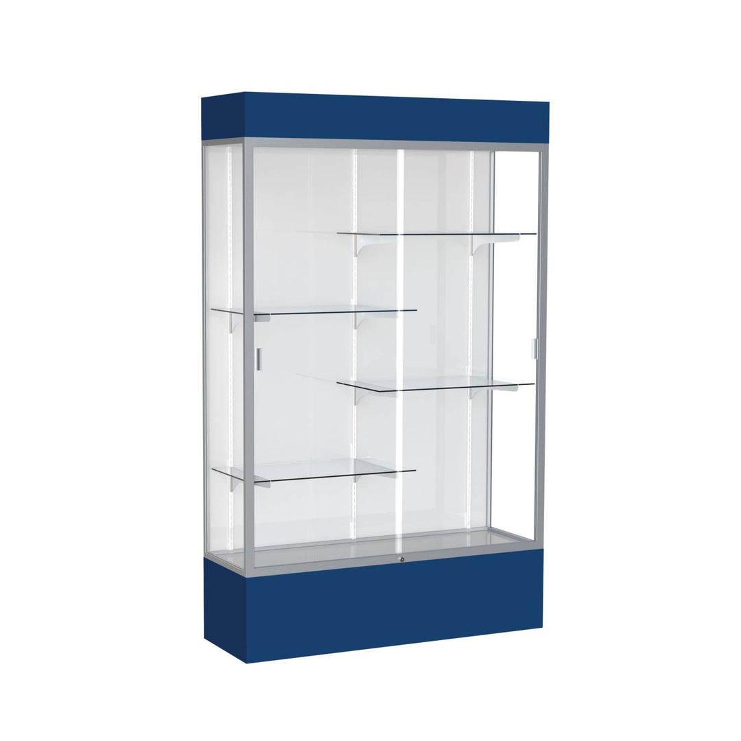 Spirit Display Case 48"L x 72"H x 16"D with Light Cornice