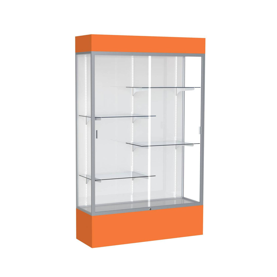 Spirit Display Case 48"L x 72"H x 16"D with Light Cornice
