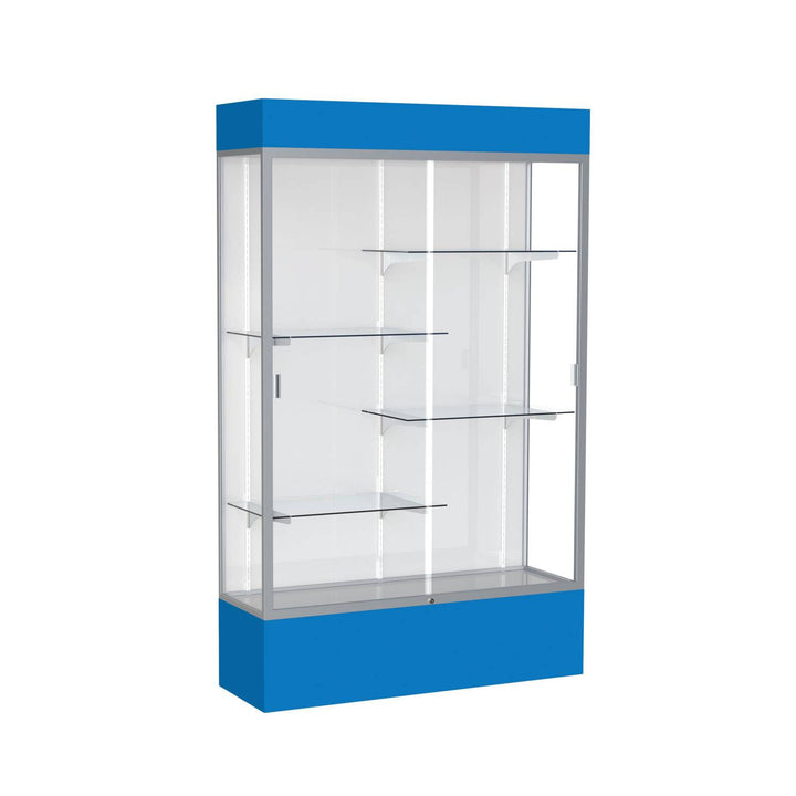 Spirit Display Case 48"L x 72"H x 16"D with Light Cornice