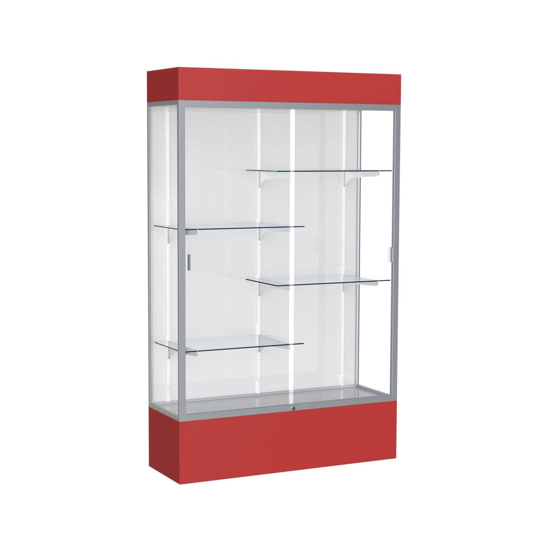Spirit Display Case 48"L x 72"H x 16"D with Light Cornice