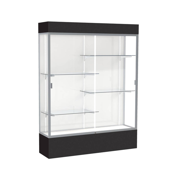 Spirit Display Case 60"L x 72"H x 16"D with Light Cornice