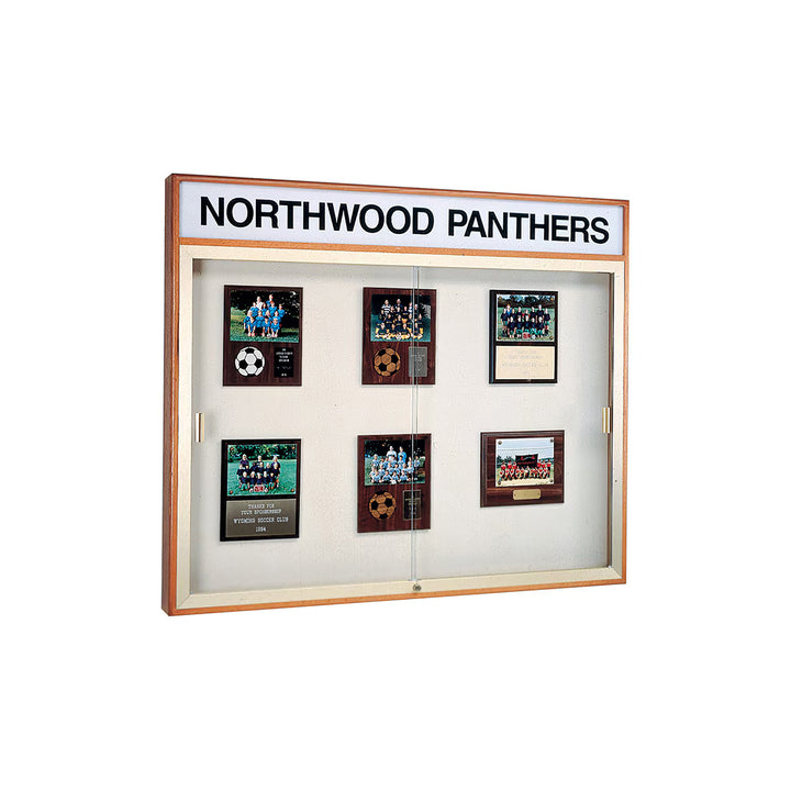 Legacy Wall Mount Display Case with Lighted Header