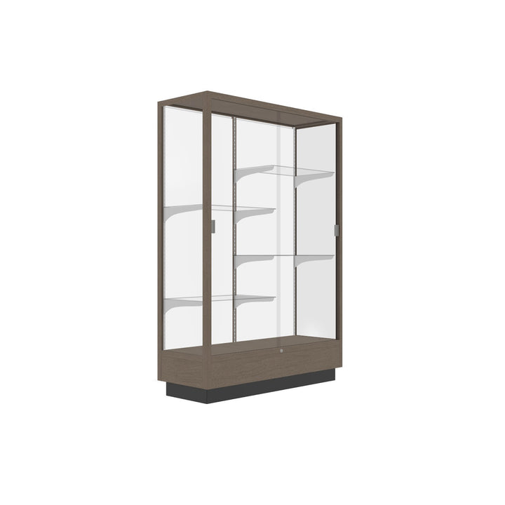 Heritage Display Case - Hardwood Finish 48"w x 70"h