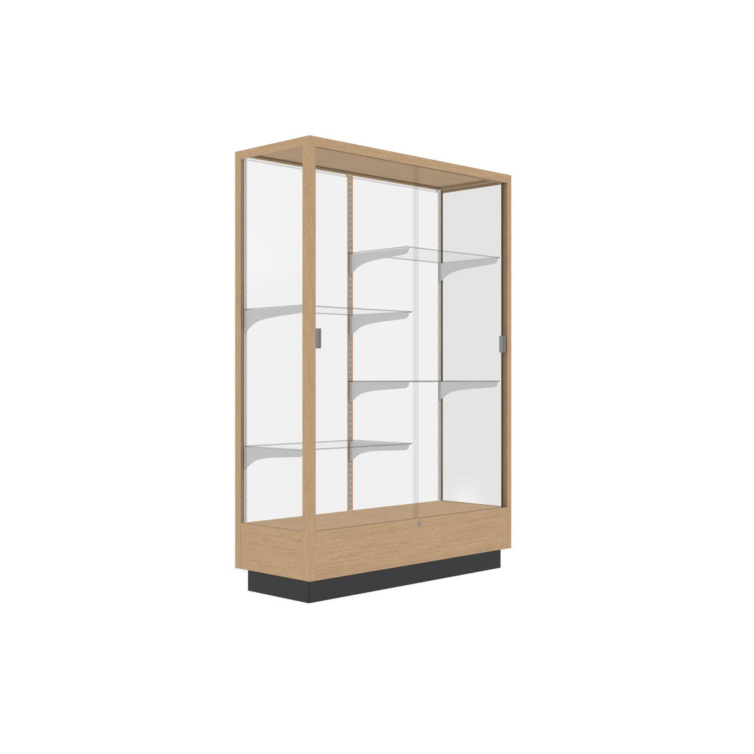 Heritage Display Case - Hardwood Finish 48"w x 70"h
