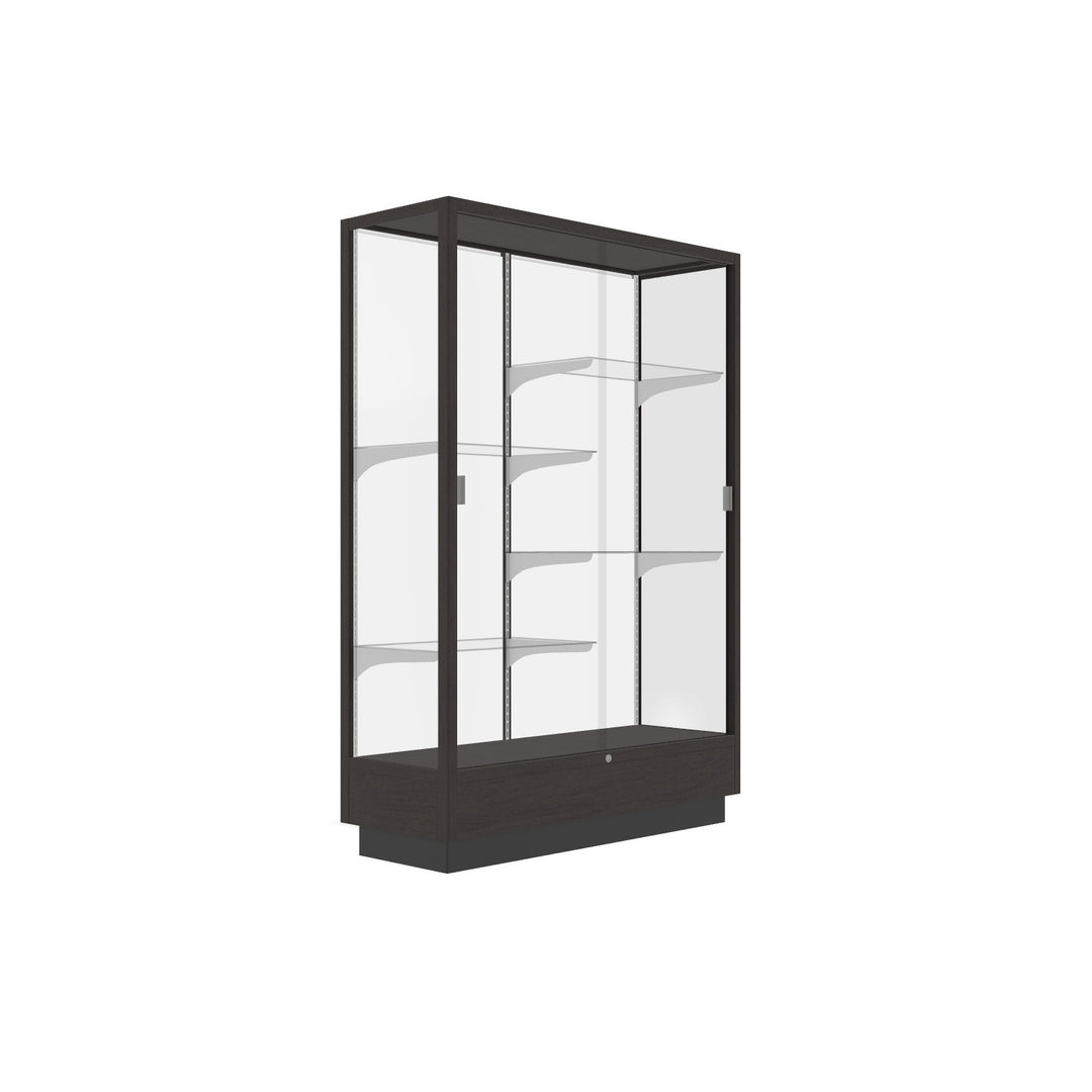 Heritage Display Case - Hardwood Finish 48"w x 70"h