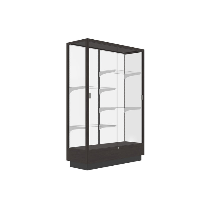 Heritage Display Case - Hardwood Finish 48"w x 70"h