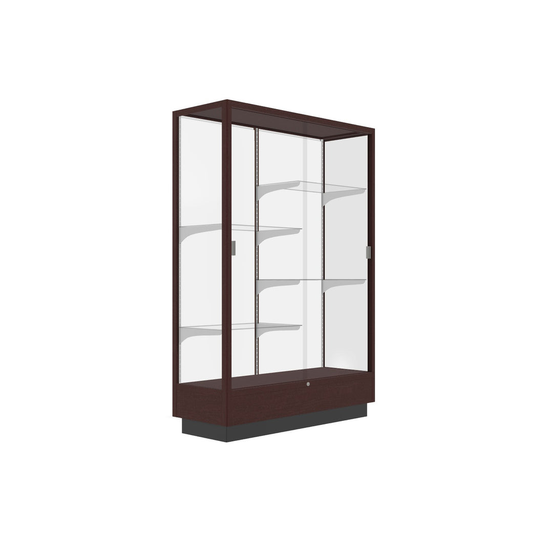 Heritage Display Case - Hardwood Finish 48"w x 70"h