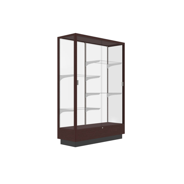 Heritage Display Case - Hardwood Finish 48"w x 70"h
