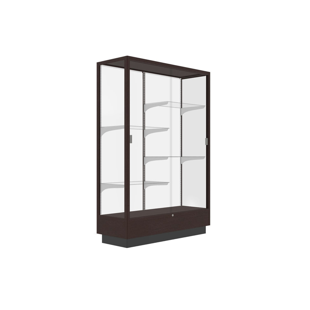 Heritage Display Case - Hardwood Finish 48"w x 70"h