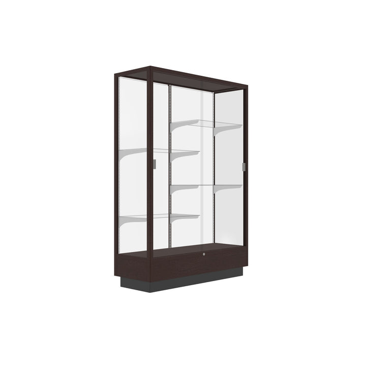 Heritage Display Case - Hardwood Finish 48"w x 70"h