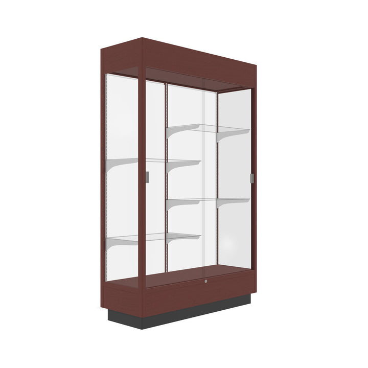 Heritage Display Case - Hardwood Finish 48"w x 70"h