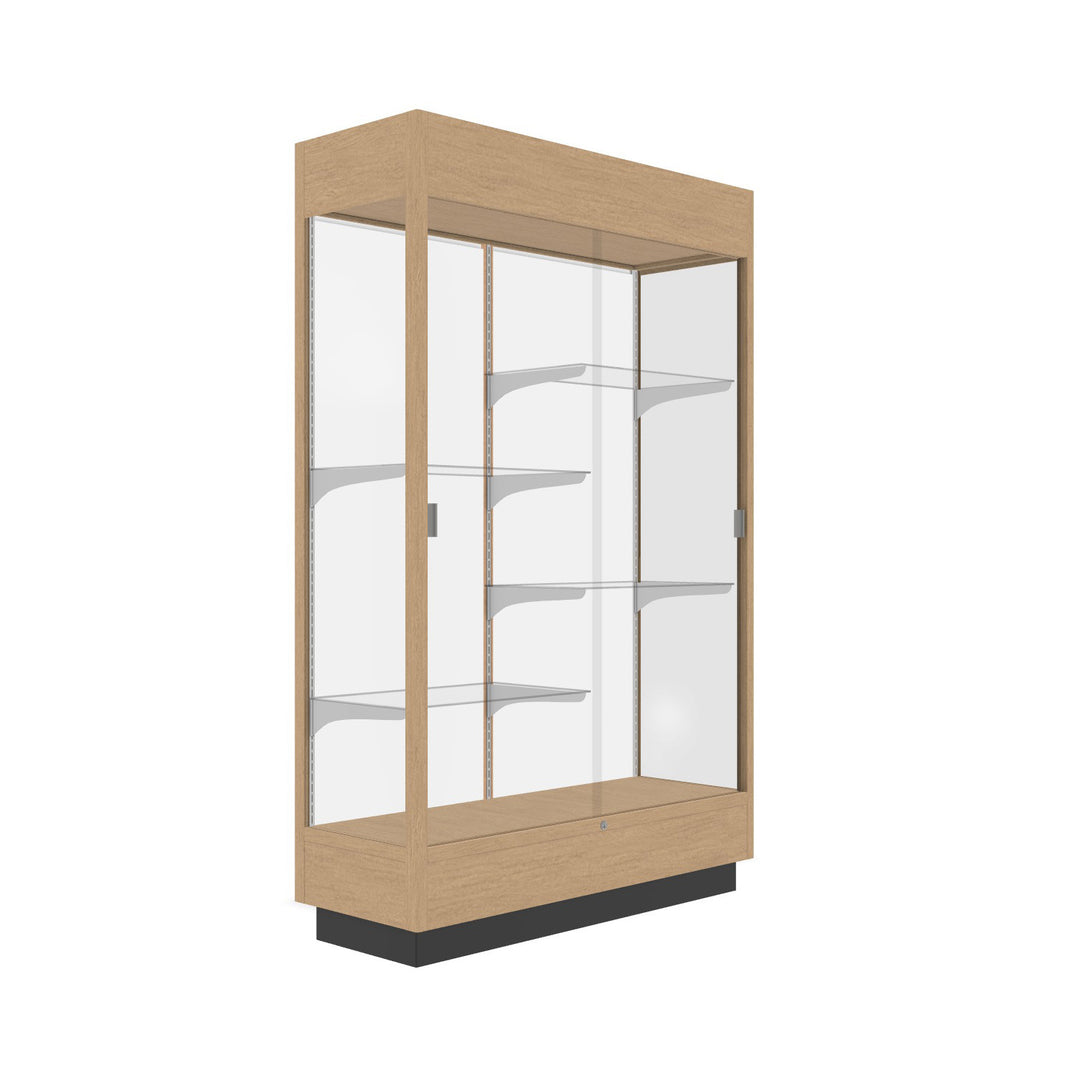 Heritage Display Case - Hardwood Finish 48"w x 70"h