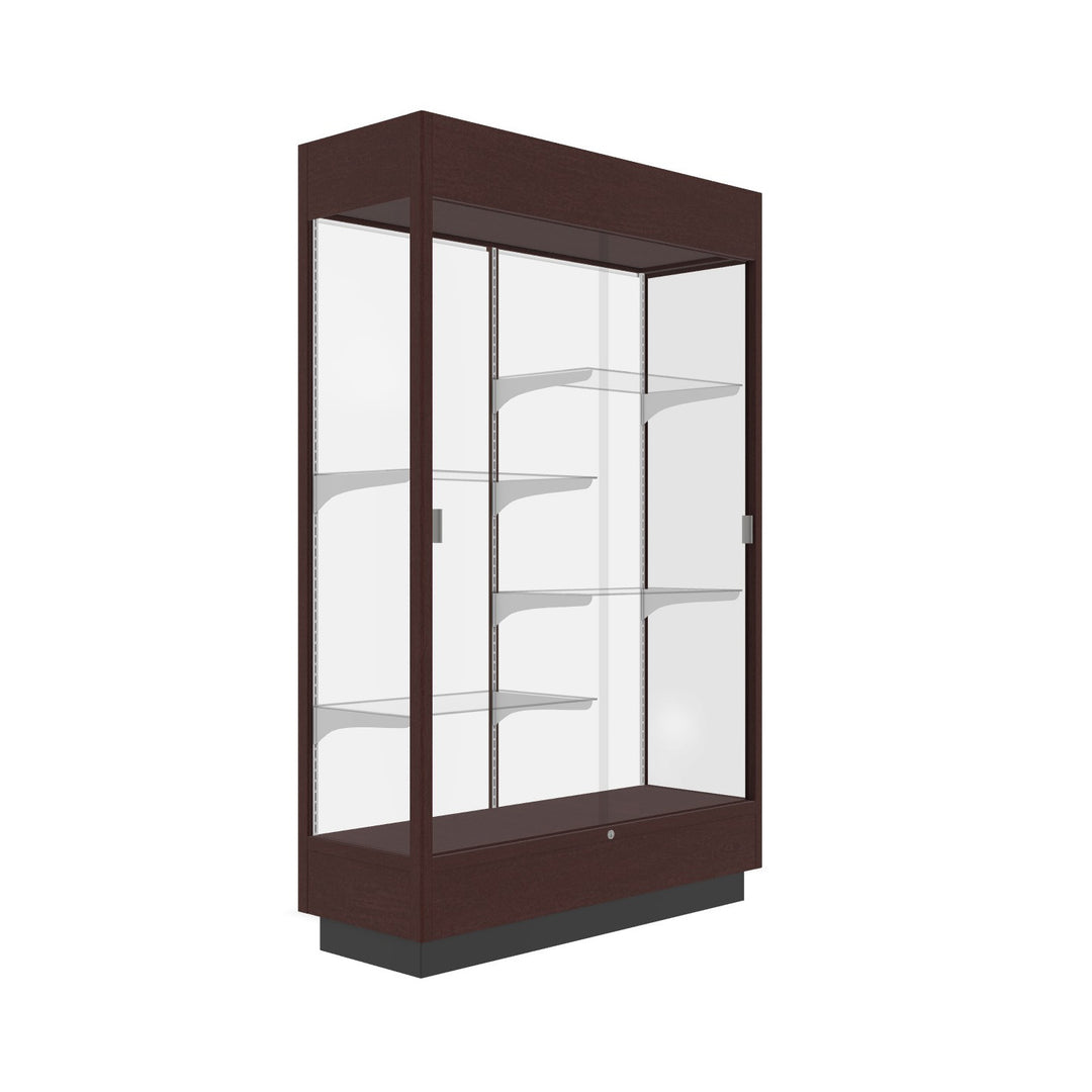 Heritage Display Case - Hardwood Finish 48"w x 70"h