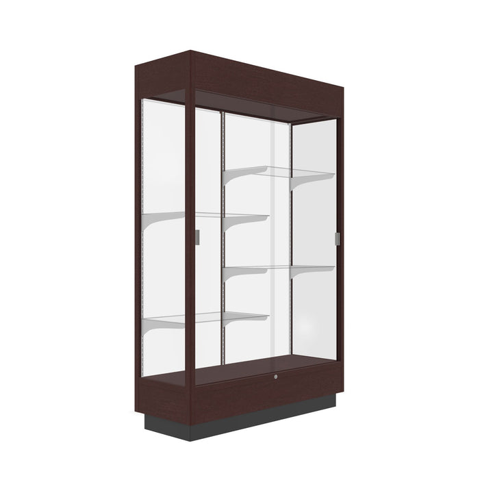 Heritage Display Case - Hardwood Finish 48"w x 70"h