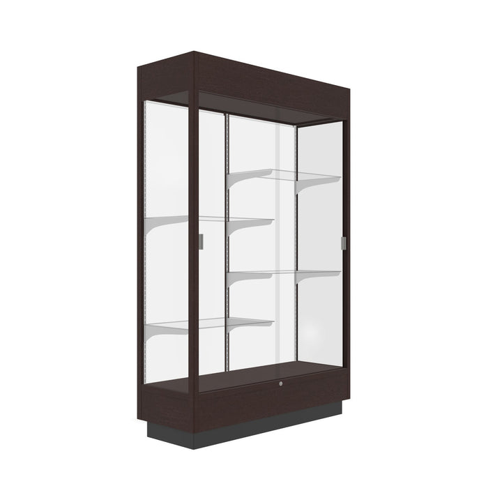 Heritage Display Case - Hardwood Finish 48"w x 70"h