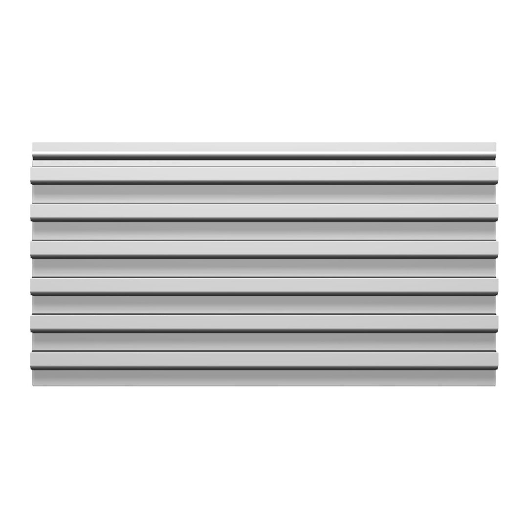 Aluminum Slatwall 1" O.C. 6"H x 96"L 2-Sided
